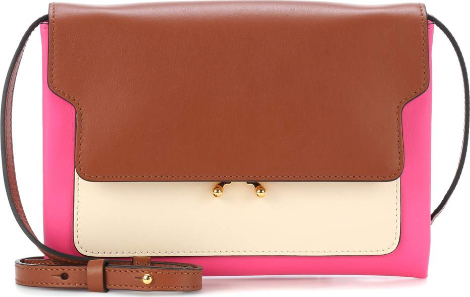 Marni Trunk leather crossbody bag