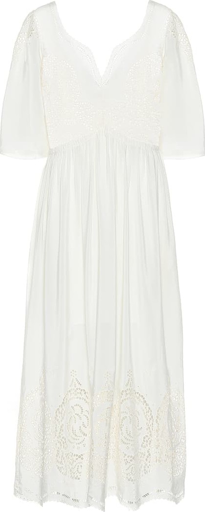 Stella McCartney Broderie anglaise silk dress