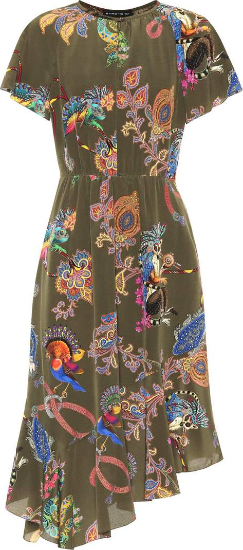 Etro Paisley-printed silk dress