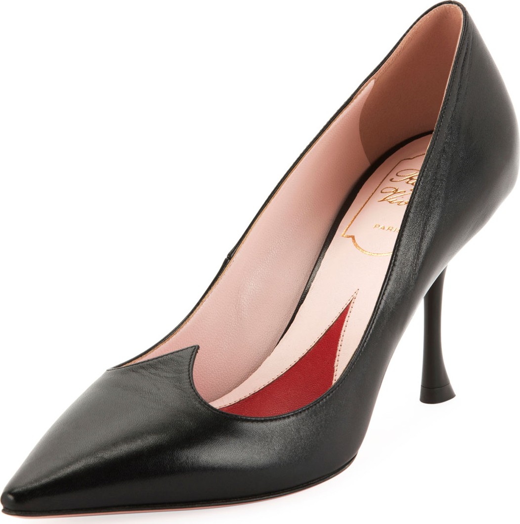 Roger Vivier I Love Vivier Heart-Shape Leather Pumps