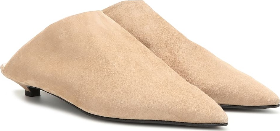 Acne Studios Brion shearling-lined suede slippers