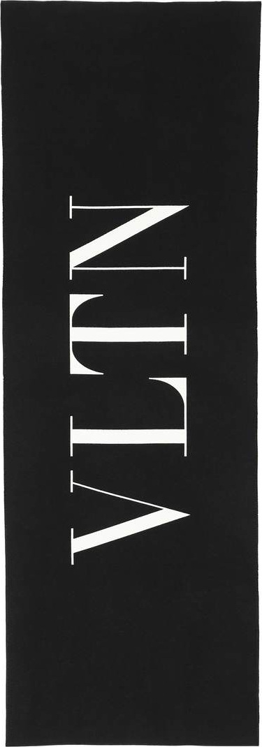 Valentino Valentino Garavani oversized wool and cotton scarf