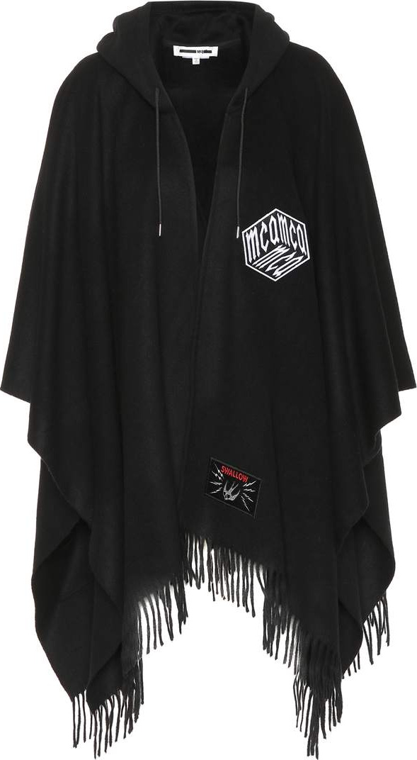 McQ - Alexander McQueen Hooded wool cape