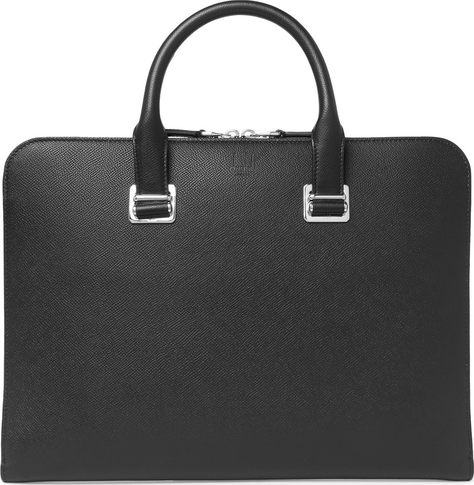 Dunhill Cadogan Pebble-Grain Leather Briefcase