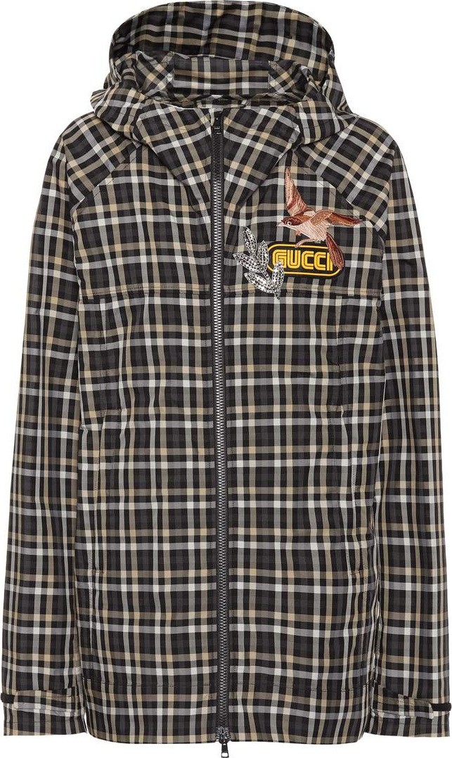 Gucci Embellished plaid jacket