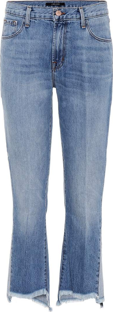J BRAND Aubrie high-rise cropped jeans
