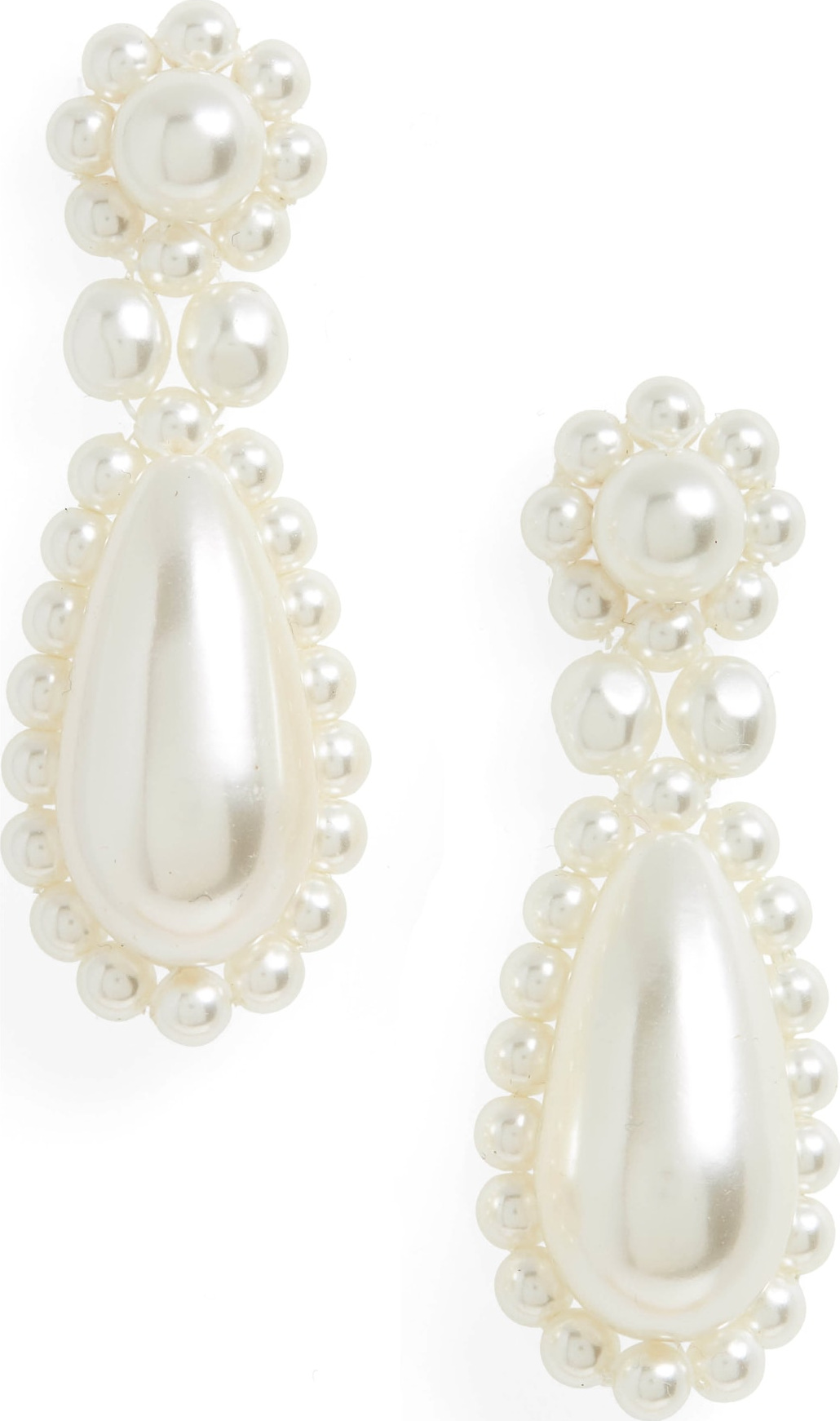 Simone Rocha Imitation Pearl Drop Earrings