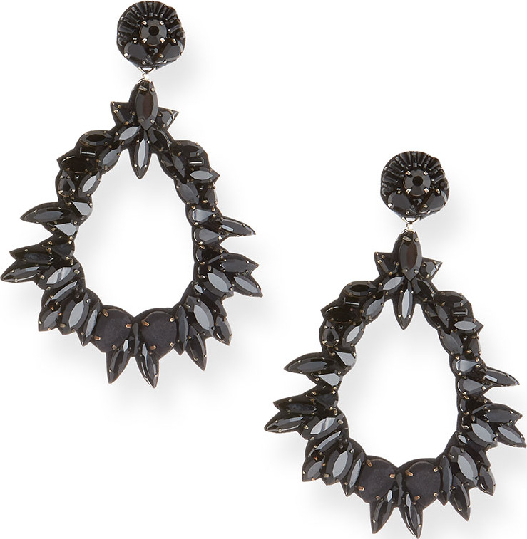 Ranjana Khan Crystal Teardrop Earrings