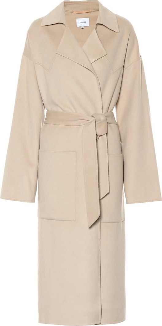 Nanushka Alamo wool and silk coat