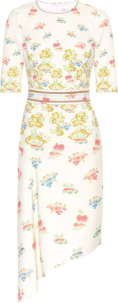 Peter Pilotto Floral-printed cady dress