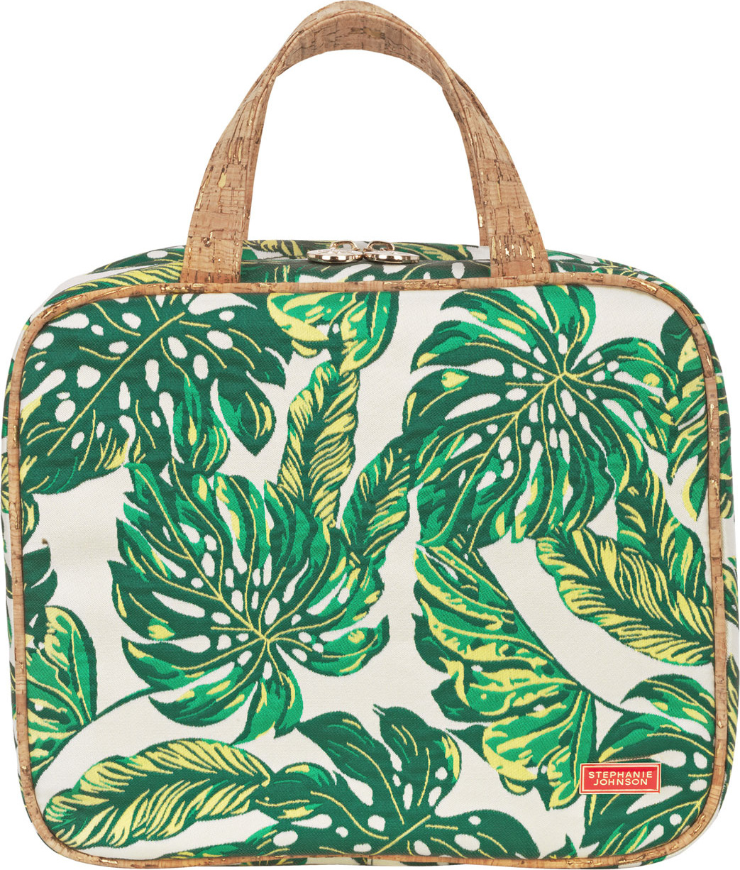 Stephanie Johnson Seychelles Green Martha Large Briefcase Cosmetics Bag