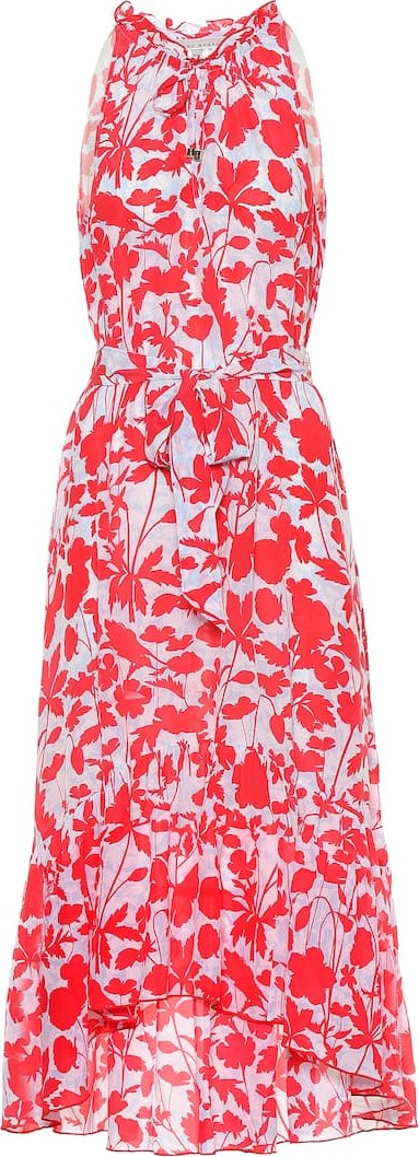 HEIDI KLEIN Quincy Bay Frill silk midi dress