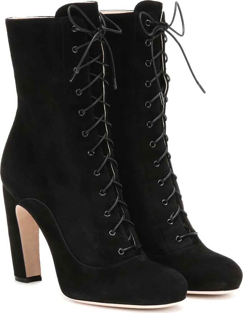 Miu Miu Suede ankle boots