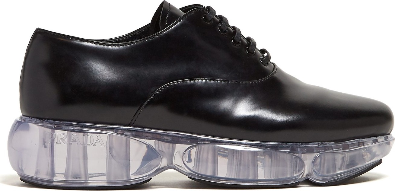 Prada Cloudbust-sole leather oxford shoes