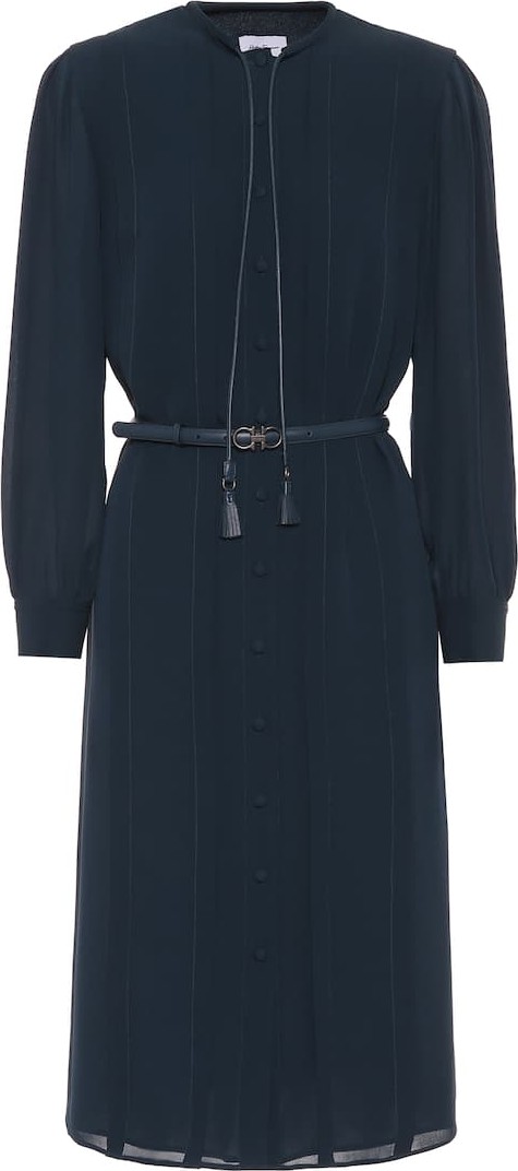 Salvatore Ferragamo Silk-crêpe dress