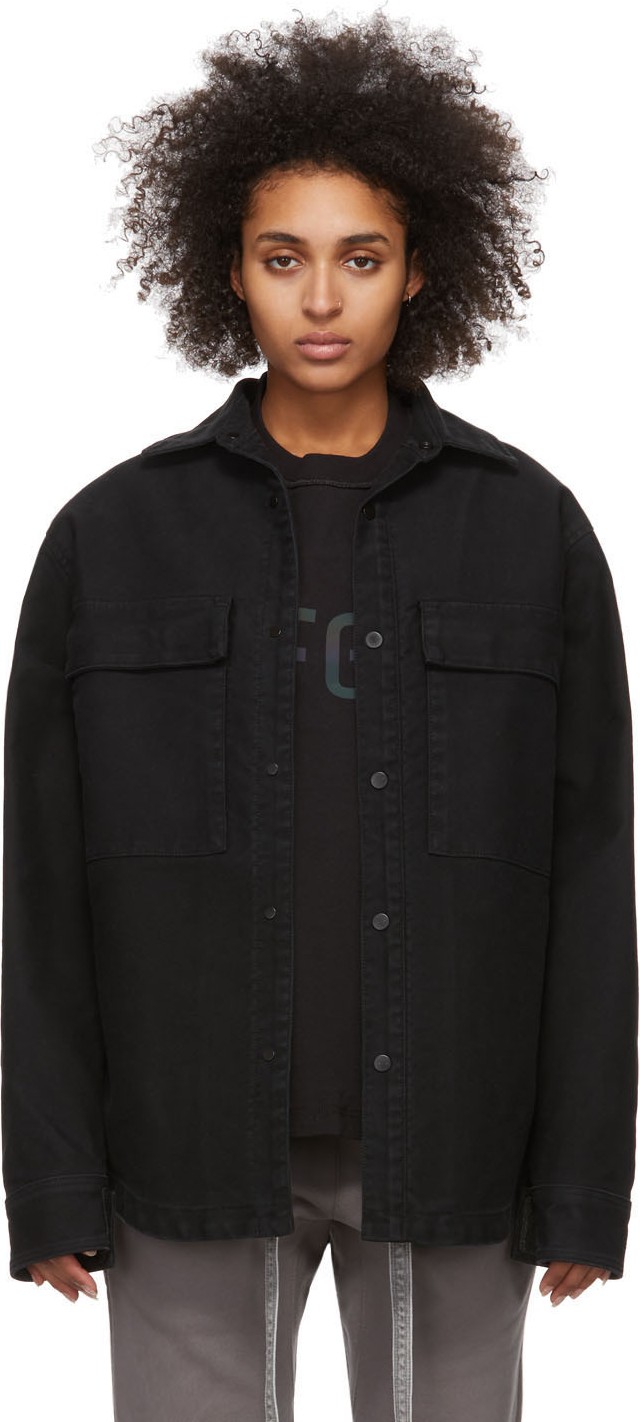 Fear of God Black Canvas Shirt Jacket
