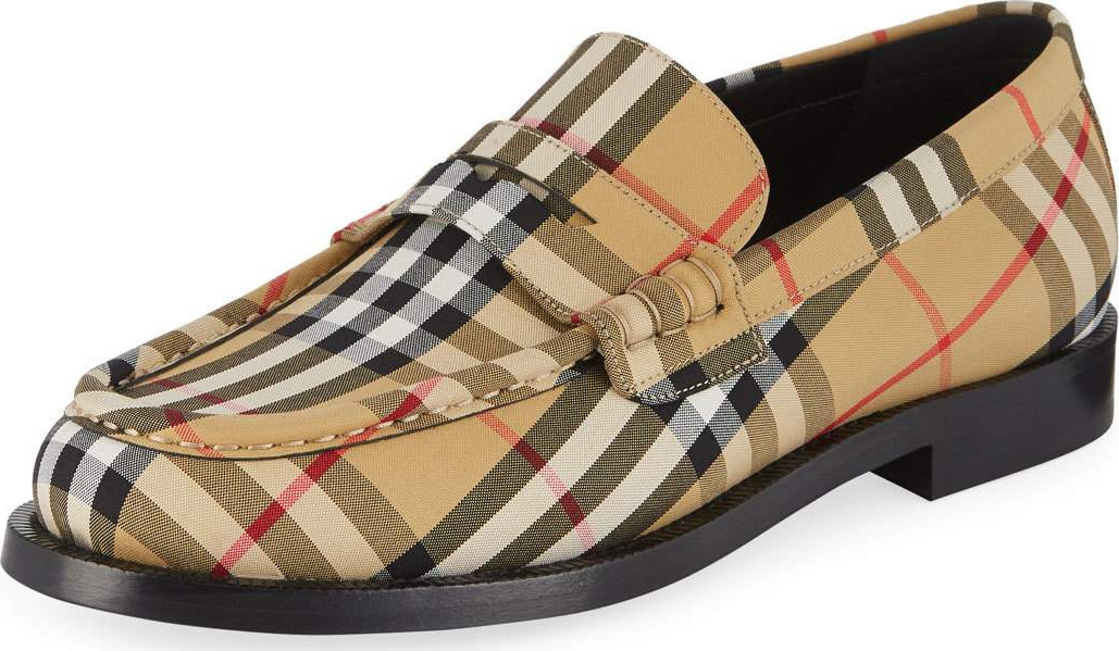 Burberry London England Men's Moore Signature Check Penny Loafer