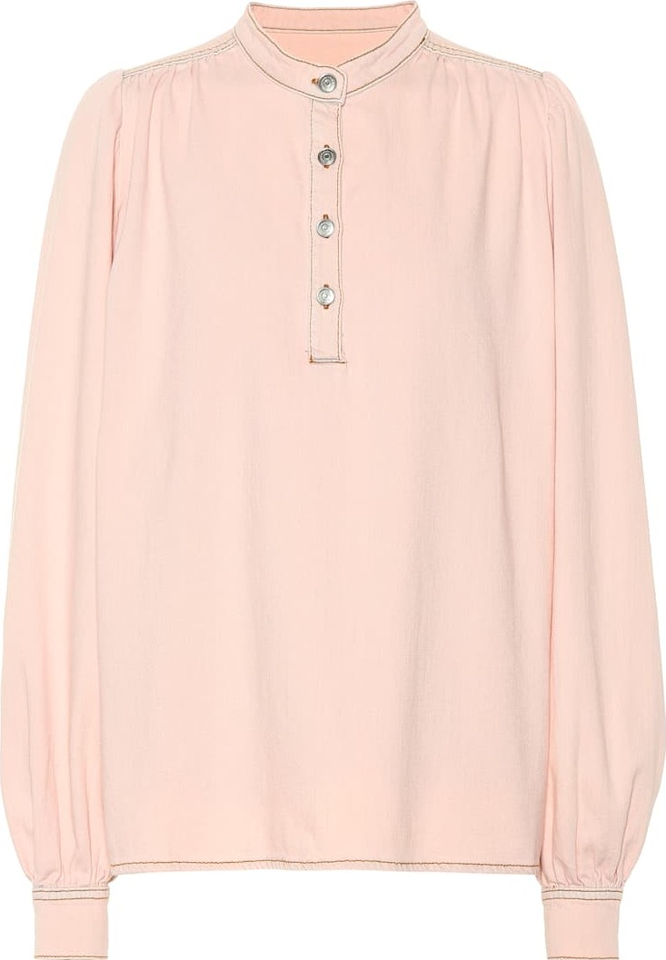 Ganni Soft cotton denim shirt