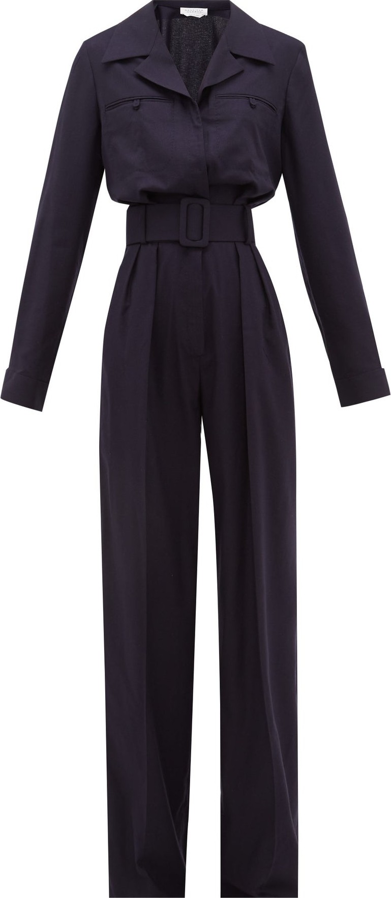 Gabriela Hearst Weil belted silk-blend jumpsuit