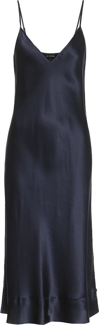 Lee Mathews Stella silk-satin slip dress