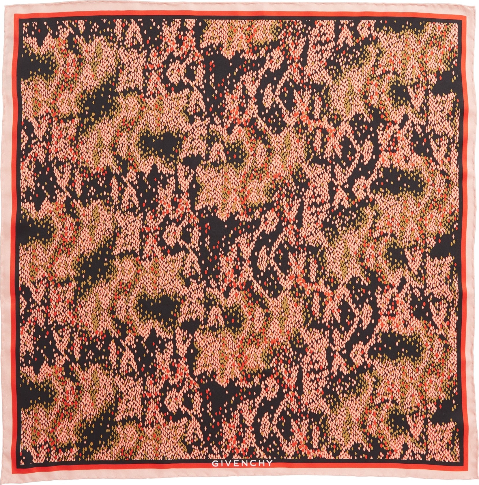 Givenchy Snake Print Silk Bandana