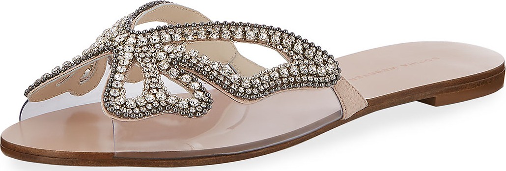 Sophia Webster MADAME BUTTERFLY CRYSTAL SLI