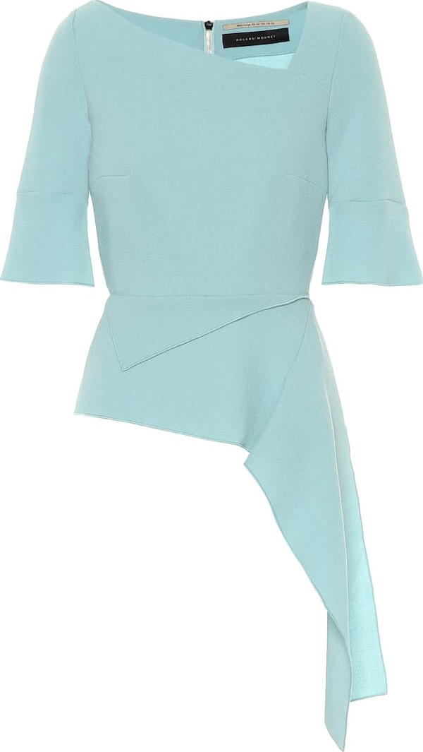 Roland Mouret Darwin wool-crêpe top