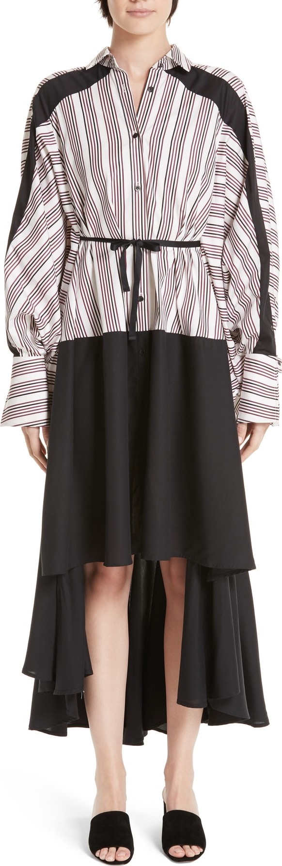 palmer//harding Streep Stripe Shirtdress