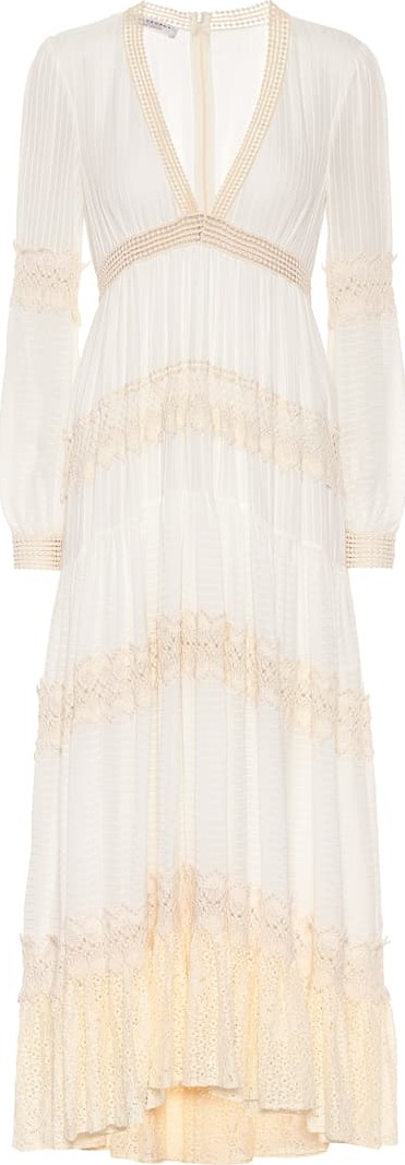 Philosophy Di Lorenzo Serafini Lace-trimmed dress