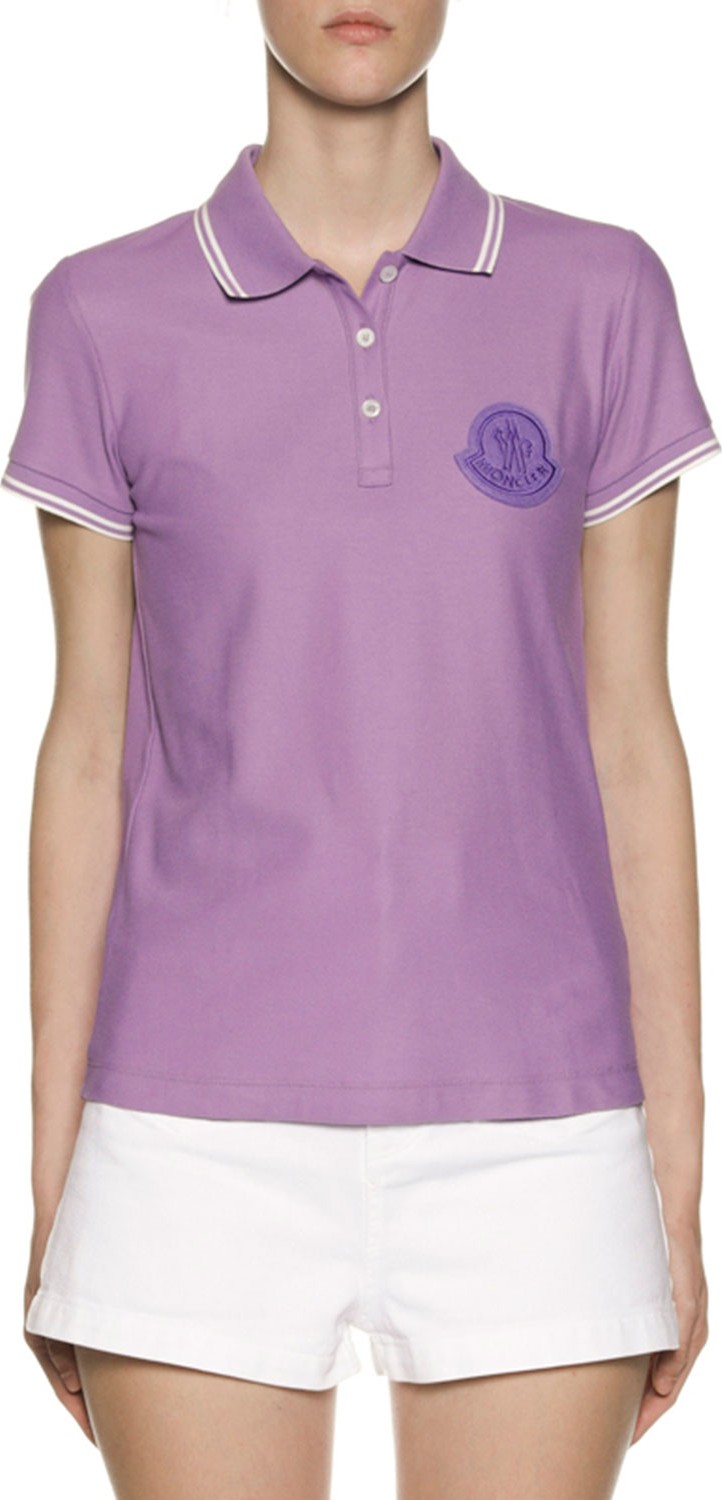 Moncler Large Logo Patch Polo Shirt