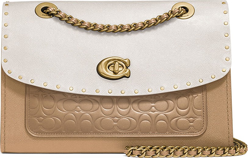 COACH 1941 Parker Two-Tone Leather Shoulder Bag
