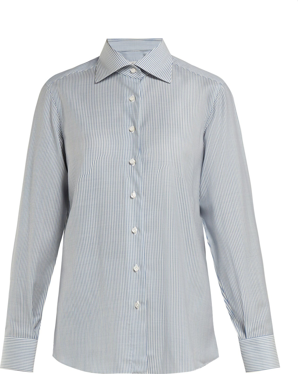 Giuliva Heritage Collection The Elvira striped wool shirt