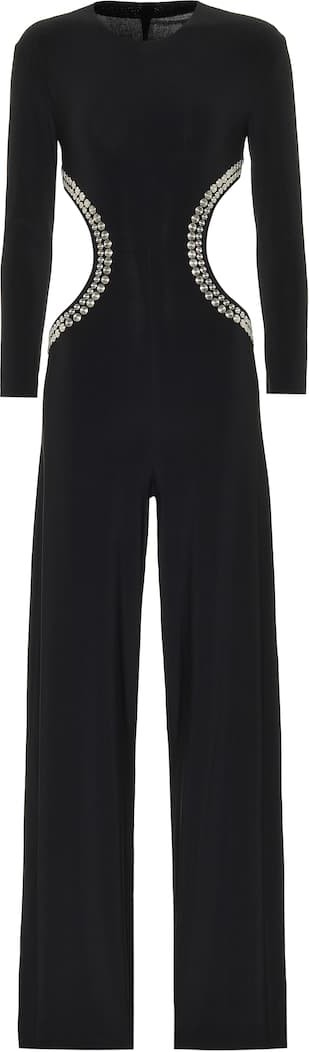 Norma Kamali Embellished jersey jumpsuit