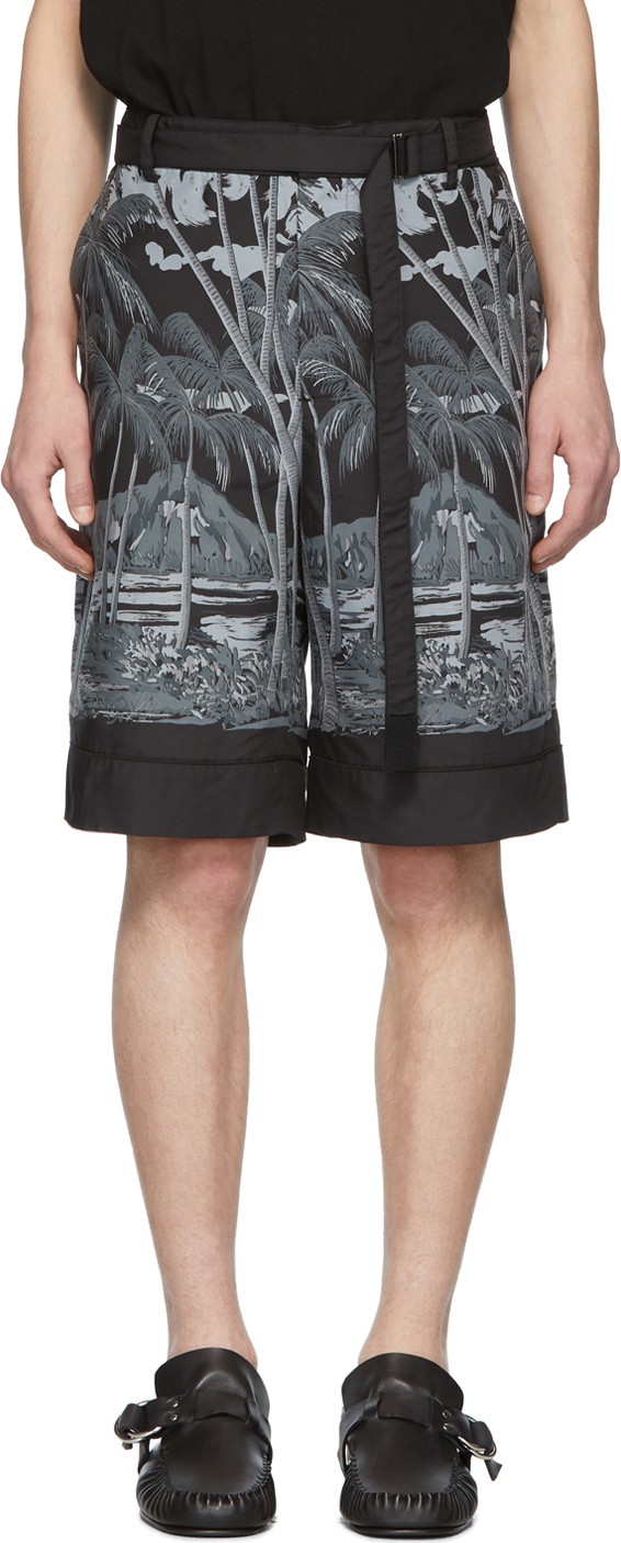 Sacai Black Sun Surf Edition Diamond Head Shorts