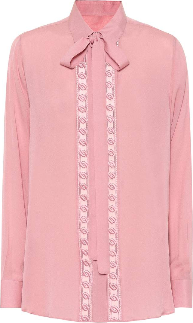 ELIE SAAB Cotton and silk-blend shirt