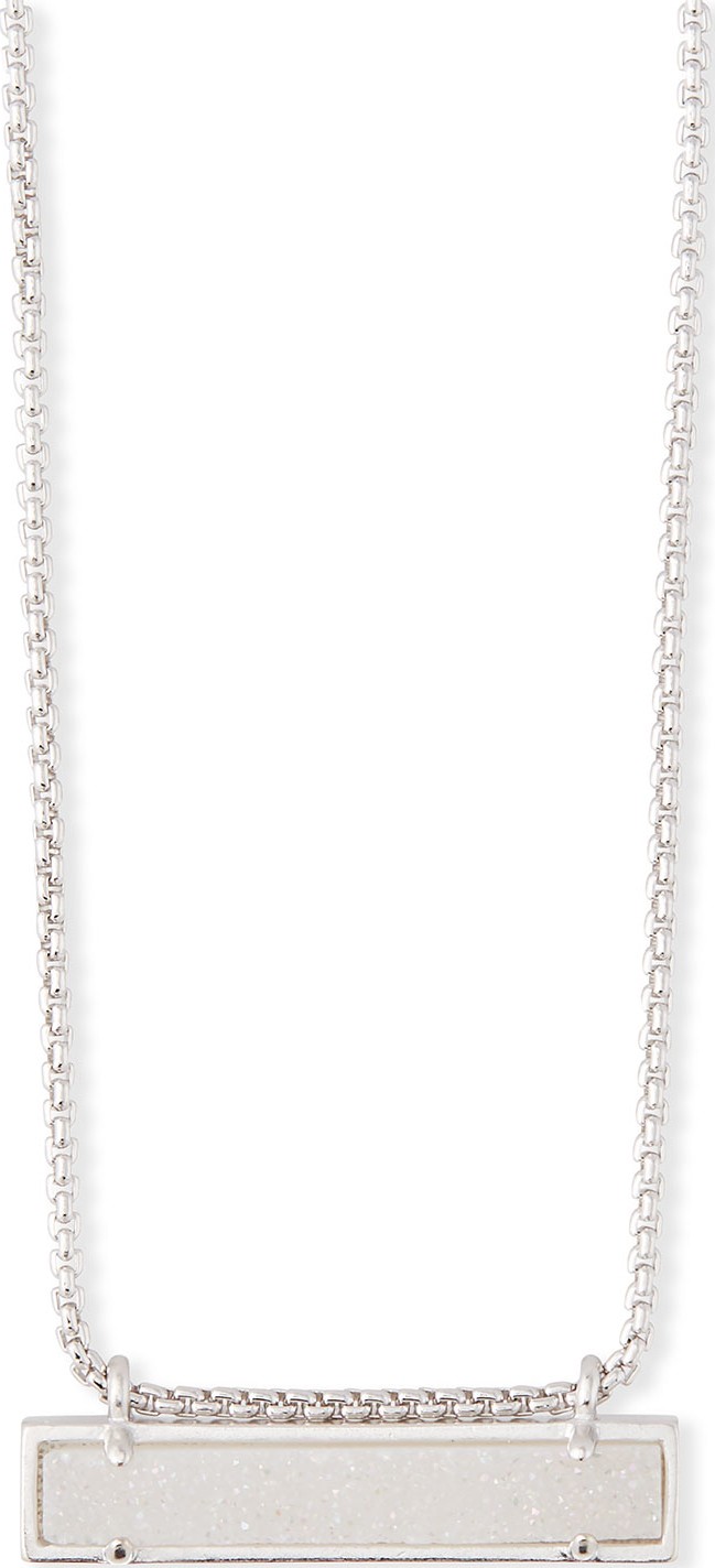 Kendra Scott Leanor Pendant Necklace in Rhodium