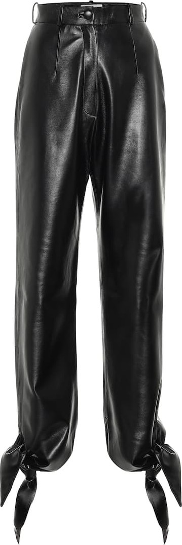 Matériel Tbilisi High-rise faux-leather pants