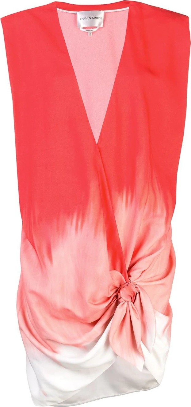 Carmen March gradient knot blouse dress