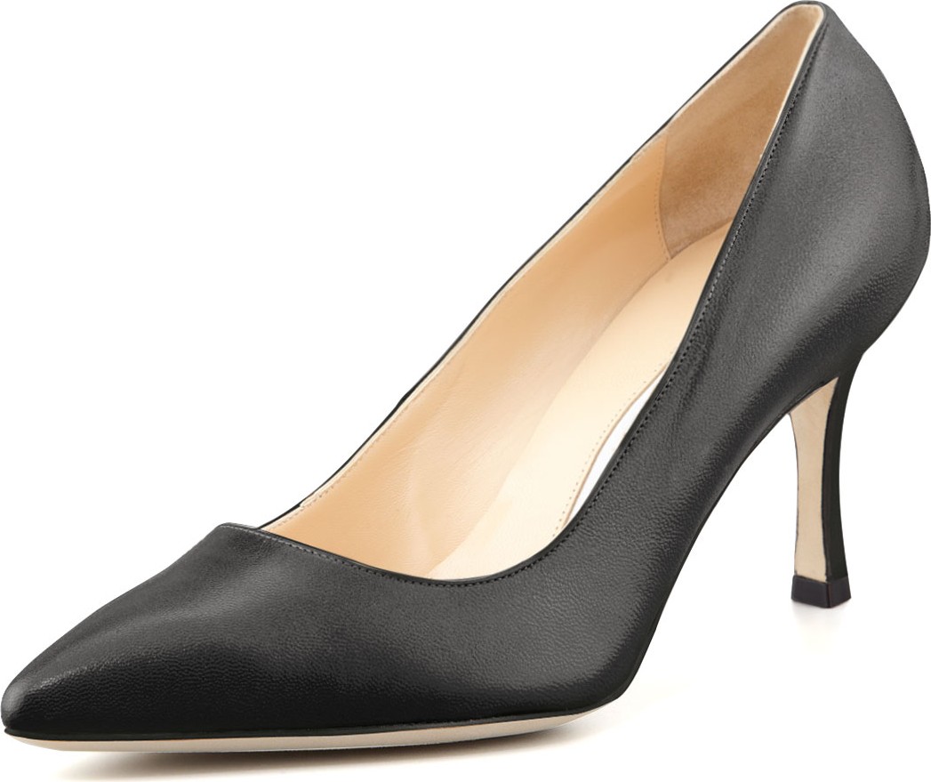 Manolo Blahnik BB 70mm Leather Pump