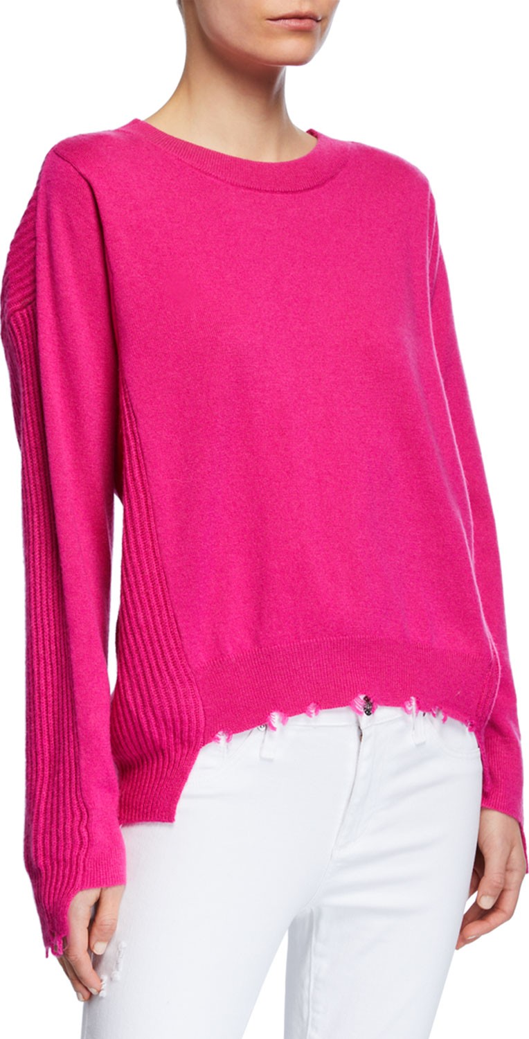 Splendid Destroyed High-Low Sweater