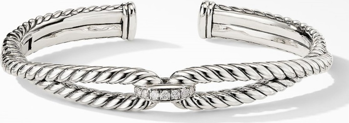 David Yurman Cable Loop Bracelet with Diamonds