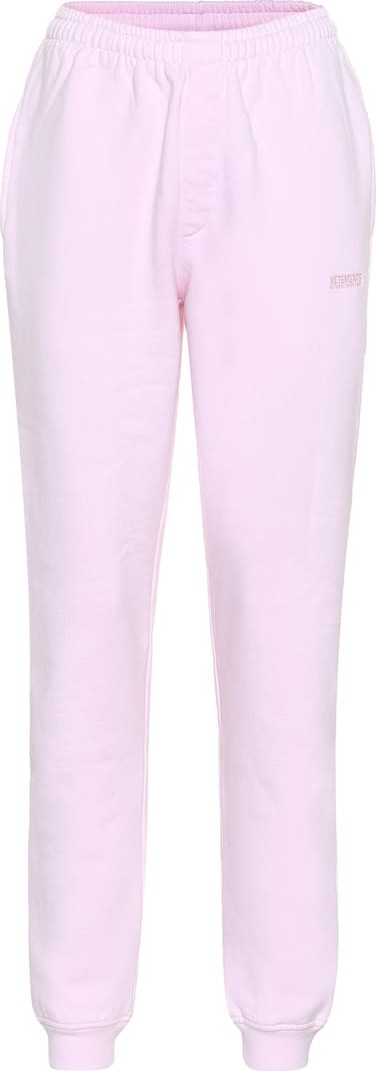 Vetements Tapered cotton-jersey trackpants