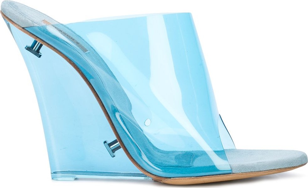 Yeezy blue PVC mule