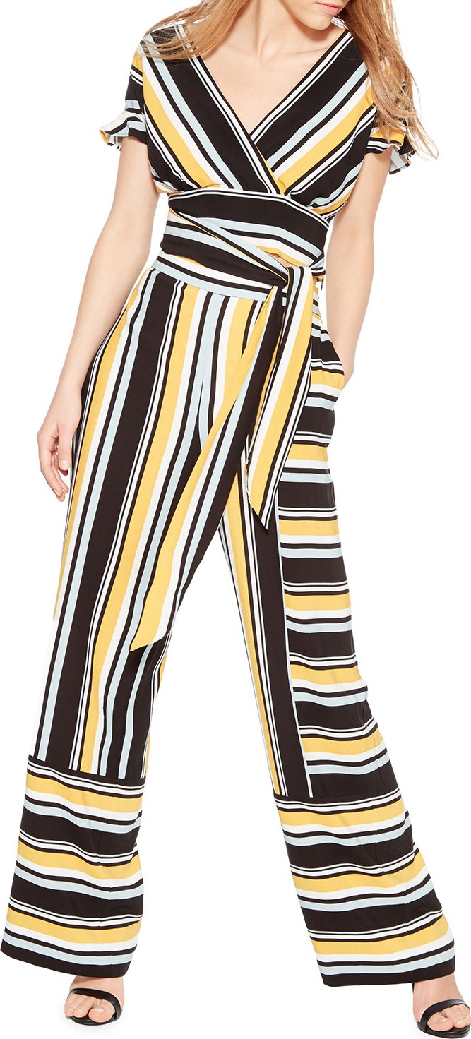 Parker Wrenn Striped Wide-Leg Pants