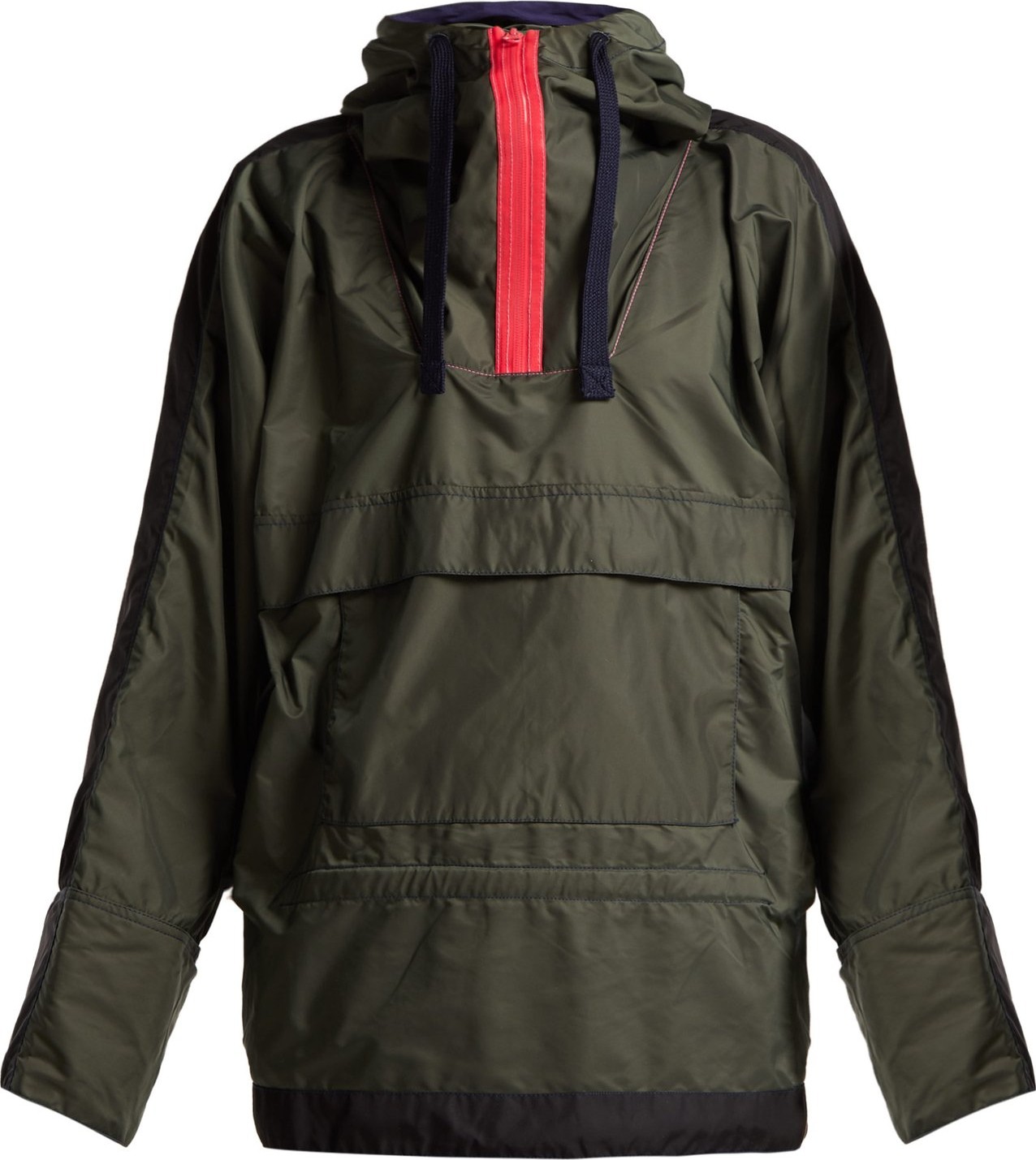 La Fetiche Hooded colour-block shell parka