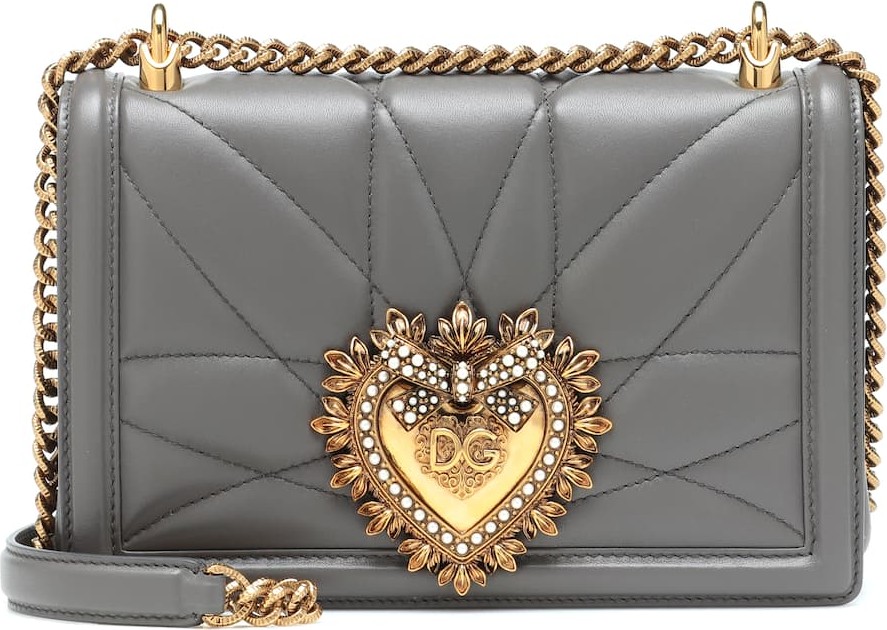 Dolce & Gabbana Medium Devotion leather shoulder bag