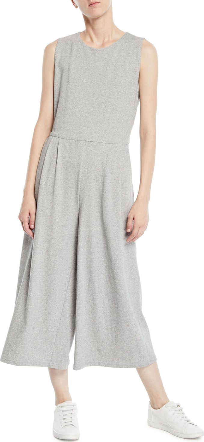 Eileen Fisher Sleeveless Speckled Knit Jumpsuit