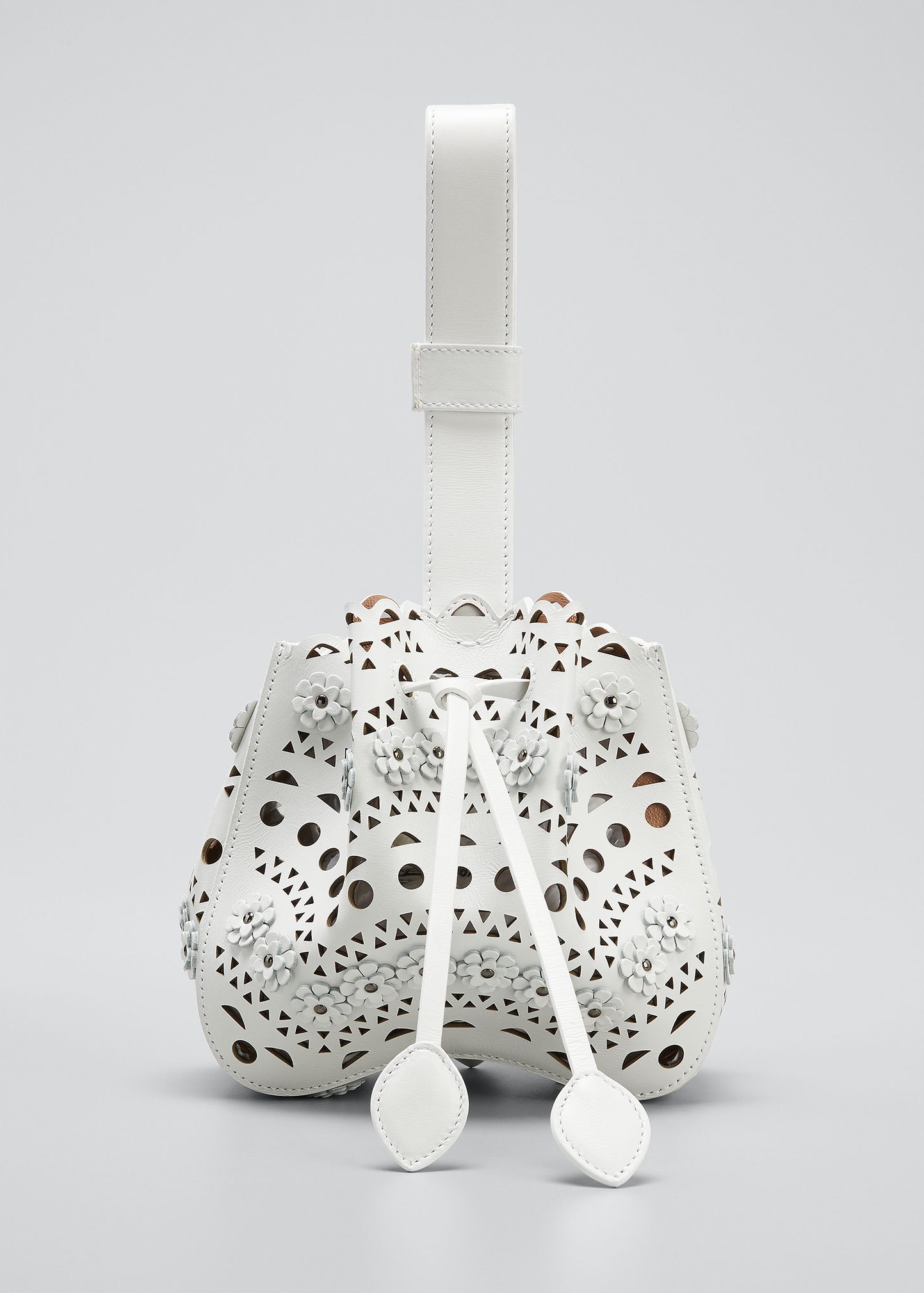 Alaïa Rose Marie Laser-Cut Bucket Bag