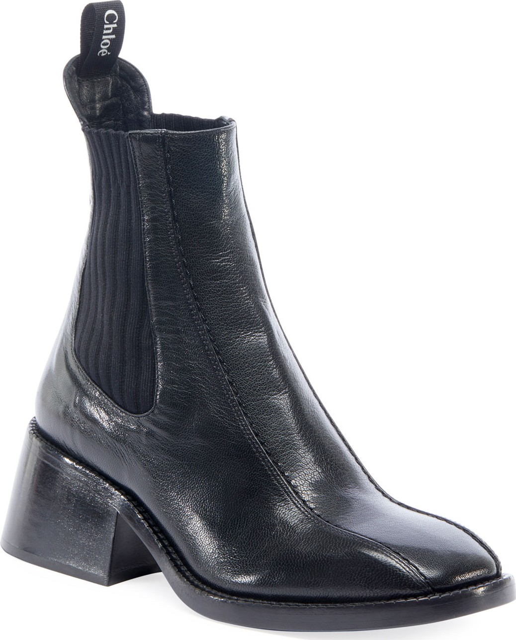 Chloe Bea Gored Leather Booties