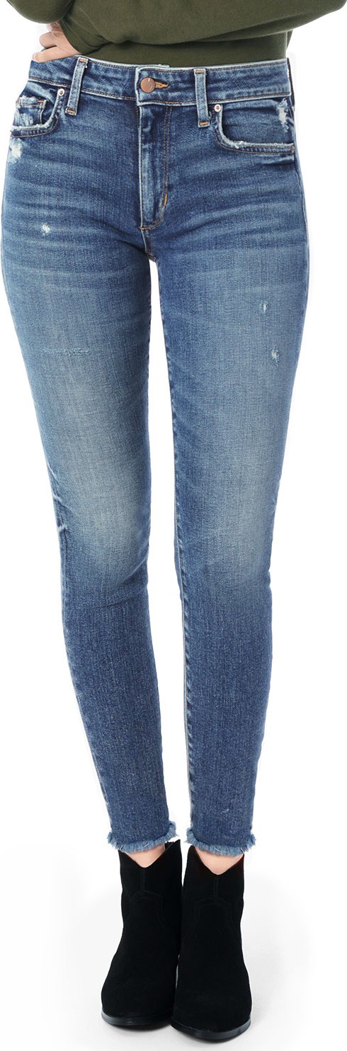 Joe's Jeans The Charlie Ankle Frayed-Hem Skinny Jeans